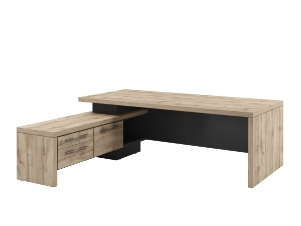 Стол руководителя с опороной тумбой Т-22л/п0000. Фото 1