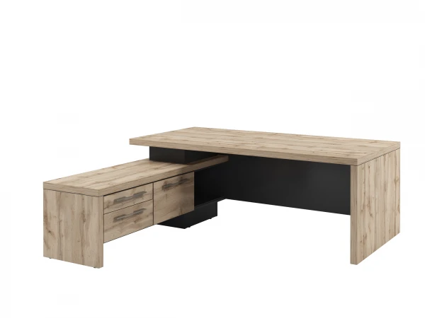 Стол руководителя с опороной тумбой Т-20л/п0000. Фото 1