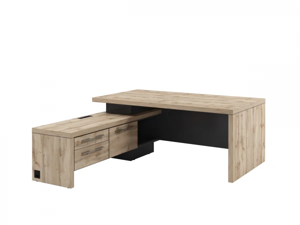 Стол руководителя с опороной тумбой Т-18л/п1000. Фото 1