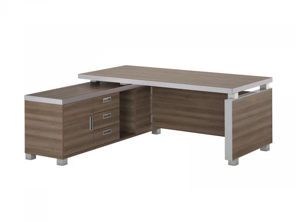 Стол руководителя с приставной тумбой EDV205. Фото 1