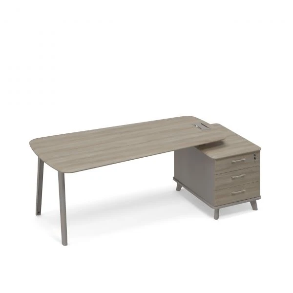 Стoл руководителя (тип 3) опорная тумба малая ТМ М1 120 МП ВЛ ВЛ. Фото 1