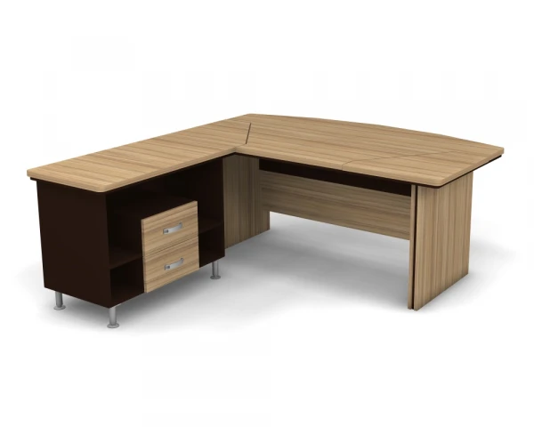 Стол руководителя угловой, левый 7#75550. Фото 1