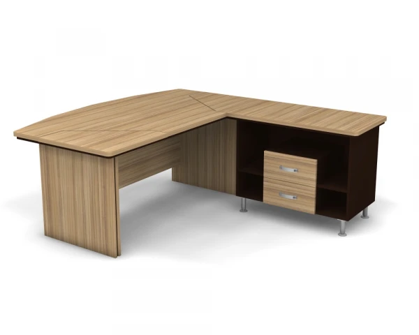 Стол руководителя угловой, правый 7#75524. Фото 1