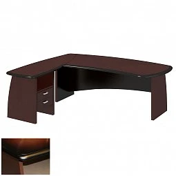 Стол руководителя ПК-МСП-СТ220Х190Л/ПТ/Д. Фото 1