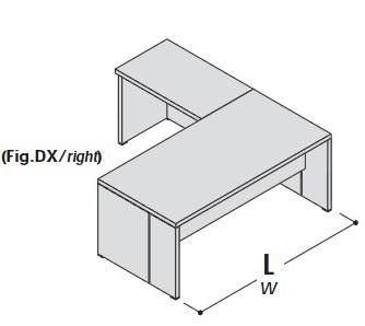 Стол с приставкой, левый