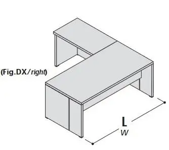 Стол с приставкой, левый 155220. Фото 1