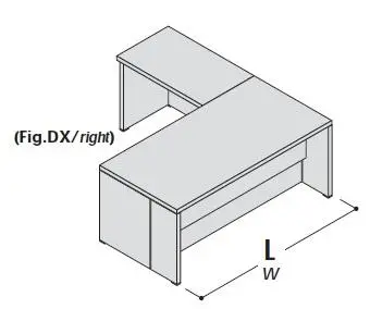 Стол с приставкой, левый 155224. Фото 1