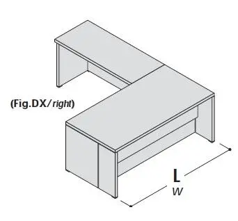 Стол с приставкой, левый 155024. Фото 1