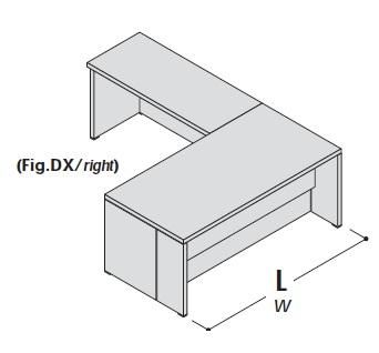 Стол с приставкой, левый