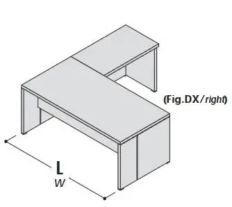 Стол с приставкой, правый 155218. Фото 1