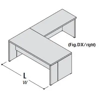 Стол с приставкой, правый 155018. Фото 1
