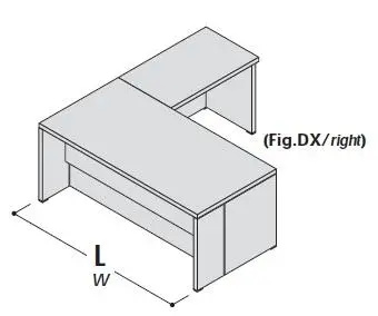 Стол с приставкой, правый 155223. Фото 1