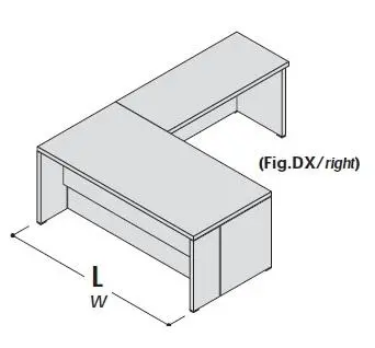 Стол с приставкой, правый 155022. Фото 1