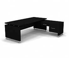 Стол с тумбой правый