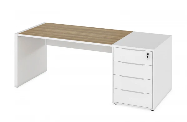 Стол с тумбой приставной CLF117. Фото 1