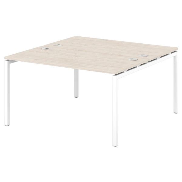 Стол-тандем на металлокаркасе S-48. Фото 1