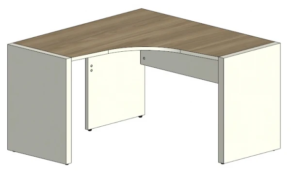 Стол угловой с опорами правый CLF119DX. Фото 1