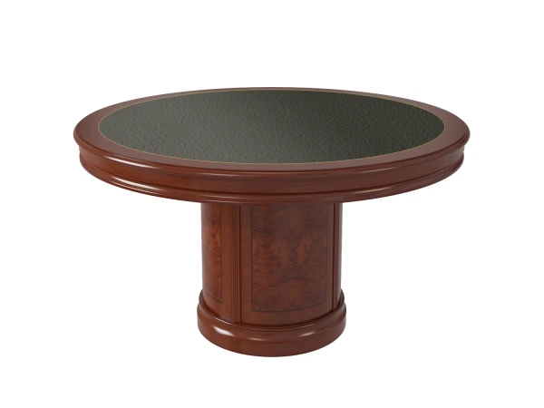 Столы для совещаний круглые в коже 01131. Фото 1