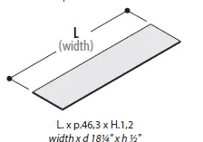 Топ для модульного блока 156270. Фото 1