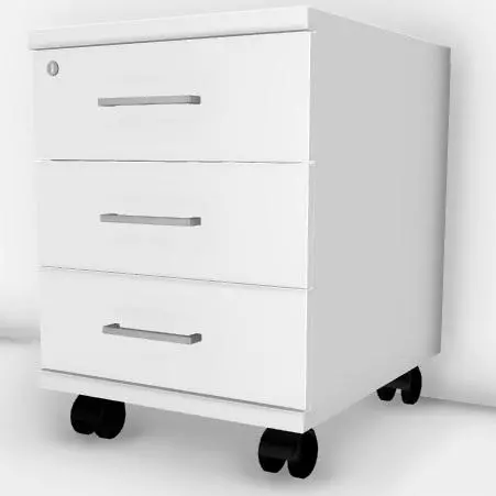 TOUR тумба подкатная basic 80Т004 W3W3 alum. Фото 1