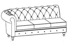 Трехместная секция с левым подлокотником Диван Боттичелли Энгл-3L. Фото 1