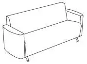 Трехместный диван SITY-E. Фото 1