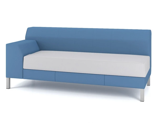 Трехместный модуль со спинкой М9L-3DL (3Dr) -1750. Фото 1