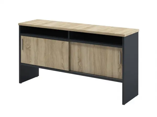 Тумба-купе приставная к столу-тандему на металлокаркасе I-68. Фото 1