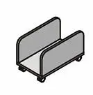 Тумба мобильная под системный блок О-36. Фото 1