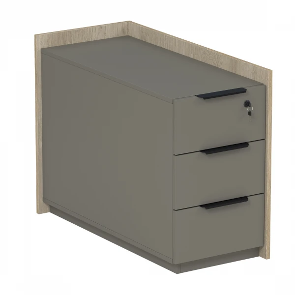 Тумба опорная, угловая с ящиками 15ТОУЯ.609. Фото 1