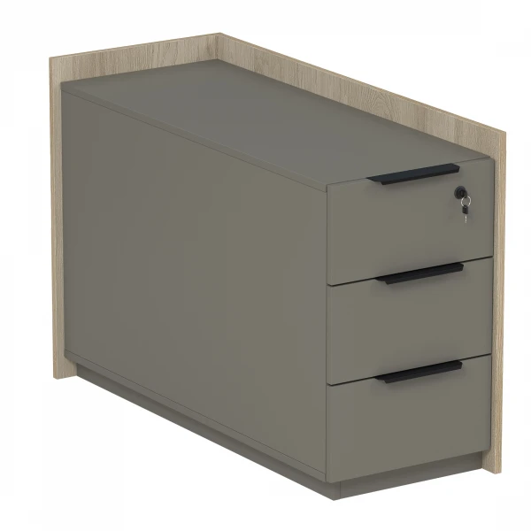 Тумба опорная, угловая с ящиками 15ТОУЯ.610. Фото 1