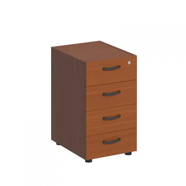 Тумба приставная 4-х ящичная без крышки с центральным замком ДР 228. Фото 1