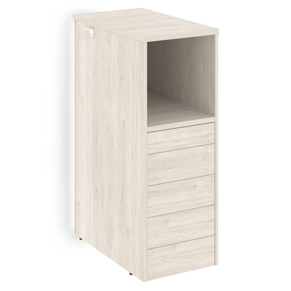 Тумба с подсветкой 5 ящиков TIP-ON завершающая, правая O.R-TV-5TIP.S(R). Фото 1