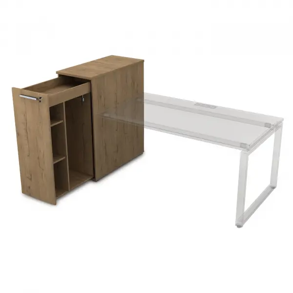 Тумба с выкатной секцией высокая 9Т.029. Фото 1