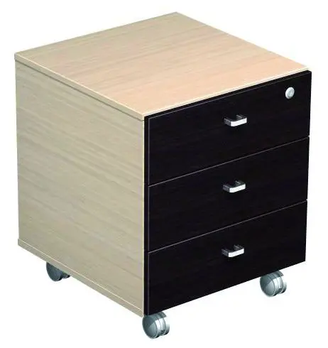 Тумба выкатная 3-ящичная с замком и лотком 213. Фото 1