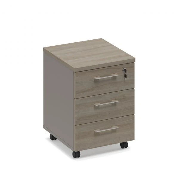 Тумба выкатная 3-ящичная с замком (топ ДСП) МР 204 МП/ВЛ. Фото 1