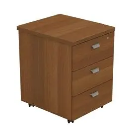 Тумба выкатная с прямоугольной крышкой 3-ящичная с замком и лотком 781. Фото 1