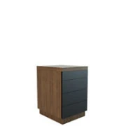 Тумбы мобильные без замка / внутренние ящики деревянные - лакированная фронтальная часть F230. Фото 1