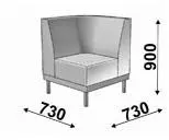 Угловая секция №2 AVERS. Фото 1