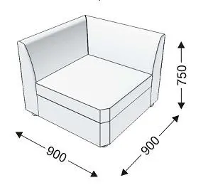 Угловая секция BEKER. Фото 1