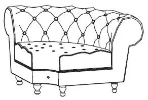 Угол для дивана с раскладушкой Диван Боттичелли Энгл - UR д/раскл. Фото 1