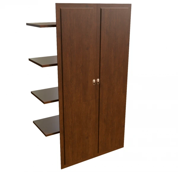 WASHINGTON - Наполнение двустворчатого шкафа с деревянными дверьми и вешалкой 29552. Фото 1